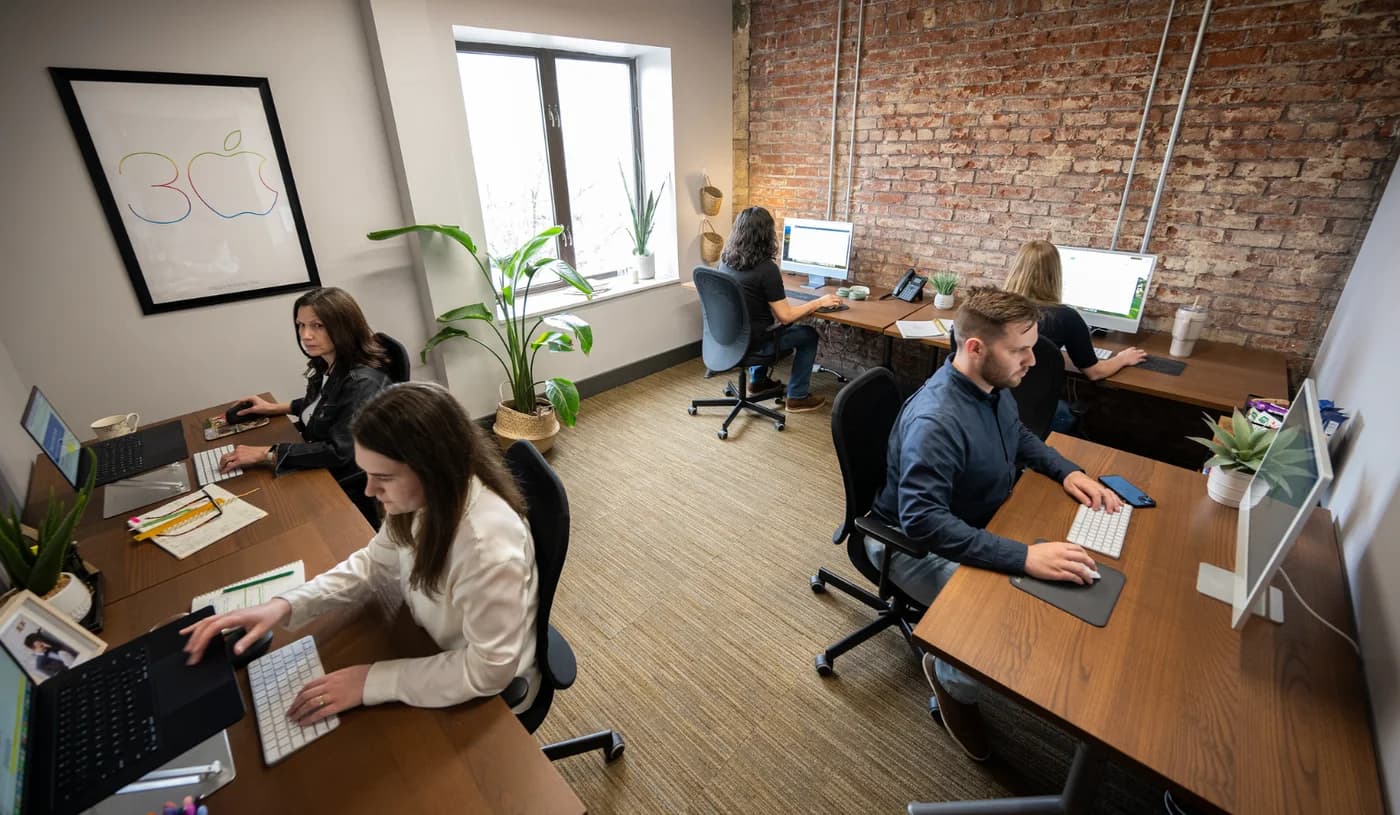The Sitemap agency team at work in the Cincinnati office